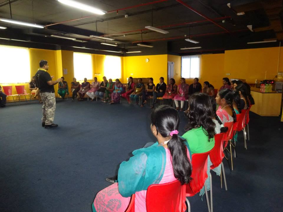 A leading KPO in Chennai recently implemented self defense training for its employees. This initiative was taken to ensure the safety of their staff and provide them with a sense of security while at work or on business trips. The program includes basic martial arts, situational awareness techniques, as well as other practical methods such as pepper spray use and weapon retention strategies. It also covers topics like conflict resolution skills and preventive measures against potential physical threats from assailants both inside and outside the workplace premises. With this new measure in place, workers can now feel more confident about their personal protection during times when they may be vulnerable to attack or harassment due to job related stressors or working hours that extend late into night time hours