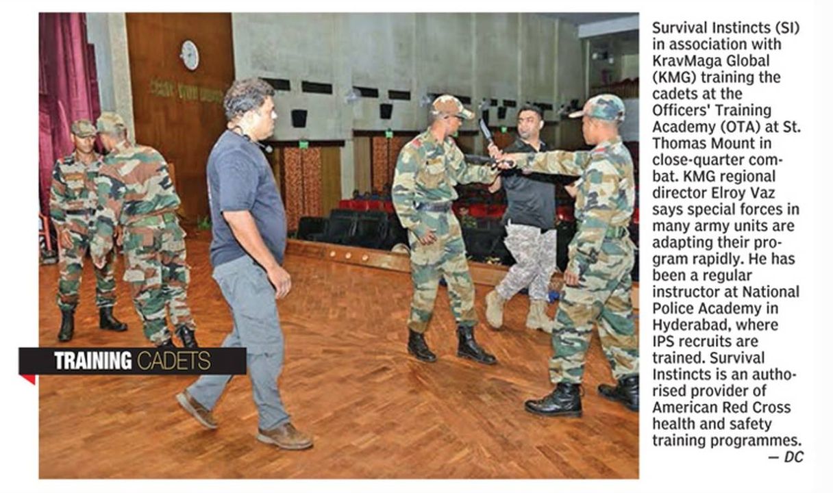 K, a close quarter combat (CQC) training provider for Indian Army Officer cadets at the Officers Training Academy Chennai is making waves. The CQC program was designed to teach officers how to fight in hand to hand situations and other forms of physical confrontation that may arise during their service. Through this intensive course, officer cadets are taught various techniques such as striking with weapons or fists grappling on ground or walls and using defensive tactics when attacked from behind. In addition they also learn self defense skills like evading attacks by controlling distance between opponents, blocking strikes and counters attacking effectively based on situation analysis. This comprehensive curriculum provides an invaluable skill set which will help these young men protect themselves while serving India's armed forces honorably