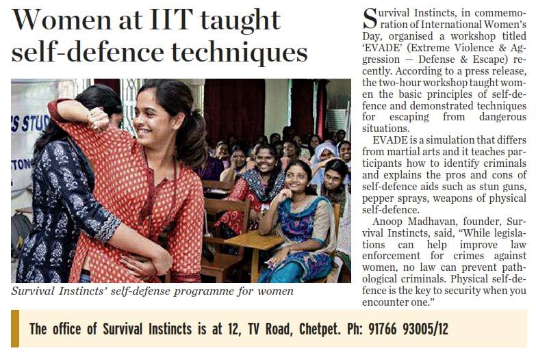 The Hindu recently featured Survival Instincts as part of their Women's Day celebration. This IIT training program for women is designed to help them develop skills in the areas of mathematics, physics and chemistry that are essential for success at an engineering college entrance exam. The goal is to empower more young women with confidence and knowledge so they can pursue a successful career in technology or other STEM fields. Through this initiative, participants will receive access to quality education from experienced faculty members who have years of experience teaching these subjects at premier institutes like IIT Bombay and Delhi University s St Stephen s College among others. Overall, it provides invaluable support towards achieving academic excellence while inspiring greater participation by female students across India into higher educational institutions such as the Indian Institutes Of Technology (IIT).