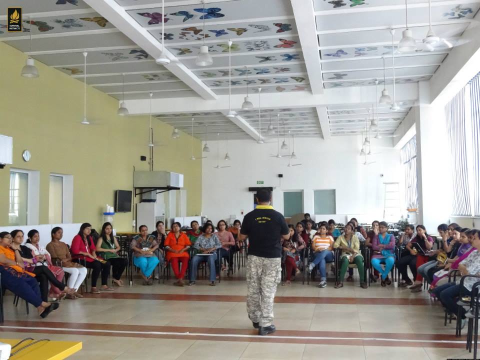 Self Defense Training Offered to Employees of Multinational Company in Chennai.