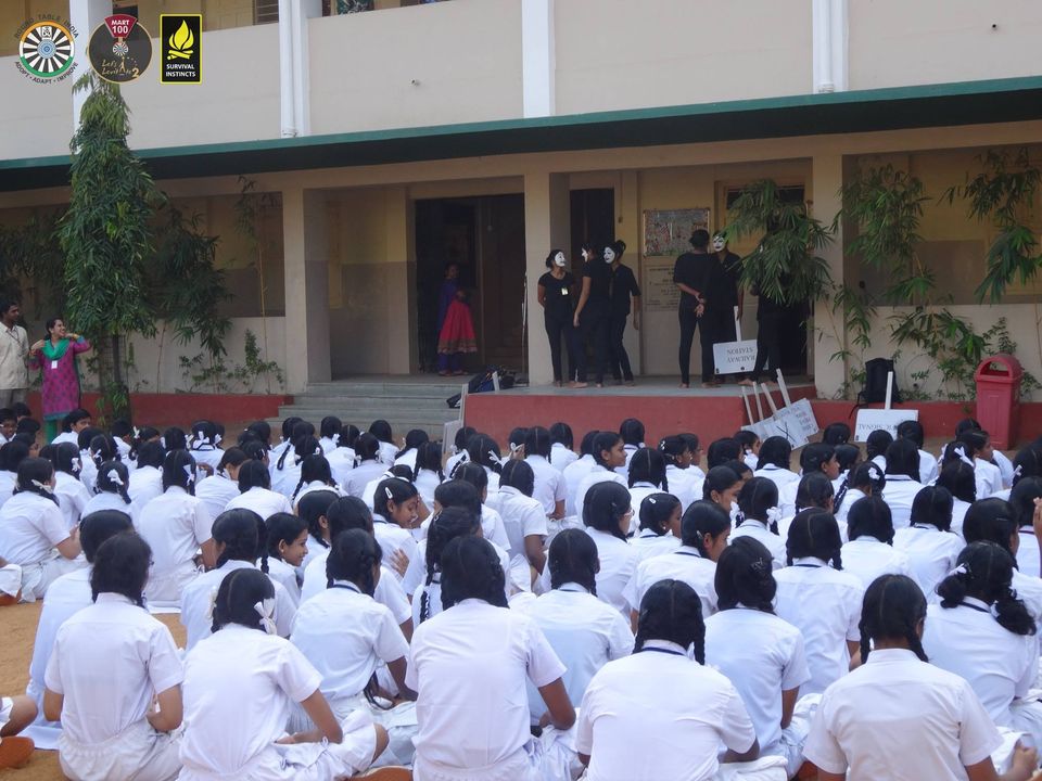 Join Our Rally to Help HER TR: Fourth in the Series of Mimes on Women's Safety in Public Transportation at Asan Memorial Higher Secondary School