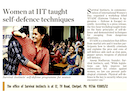 Women at IIT, taught self-defense techniques